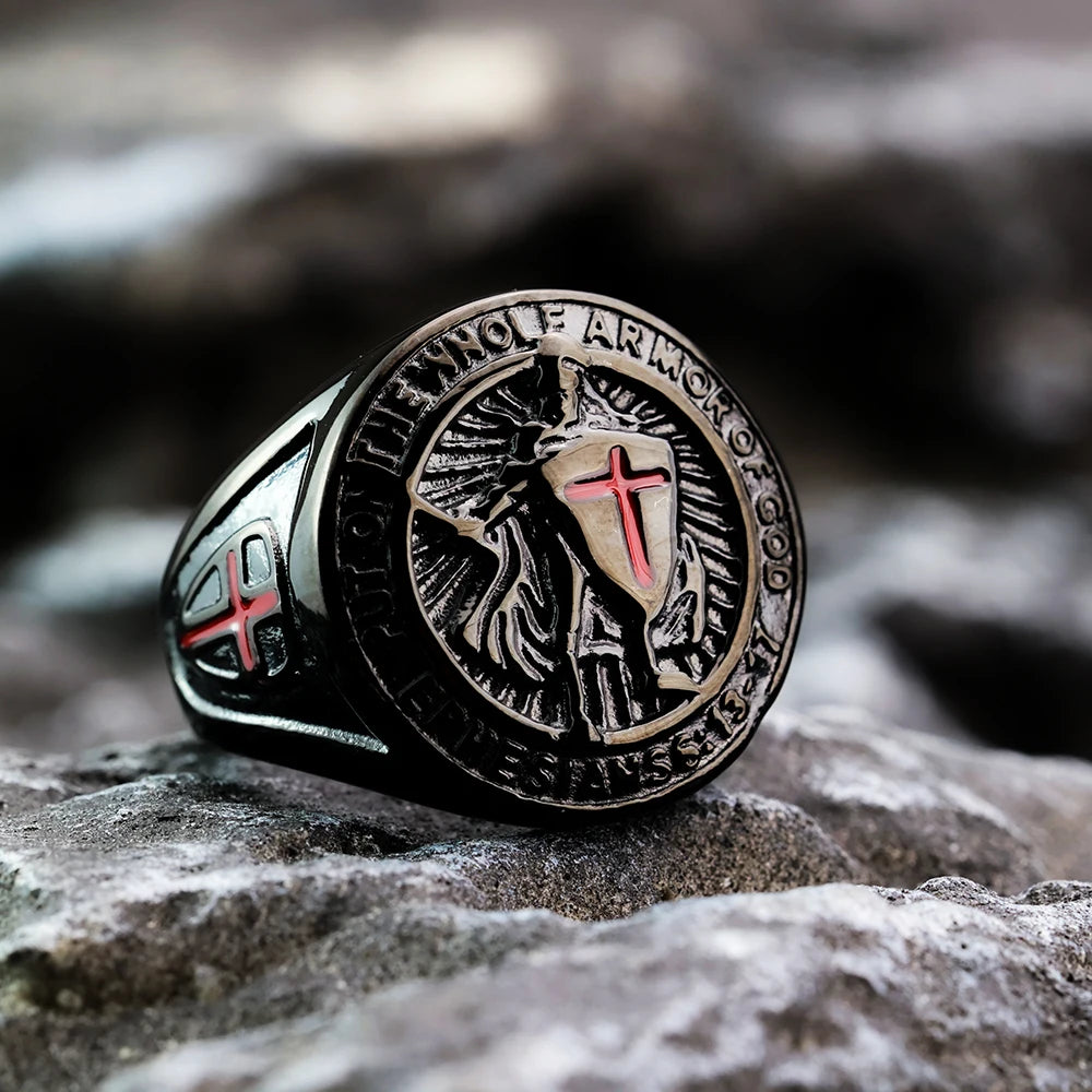 Men's Titanium Steel Gold-plated Ring