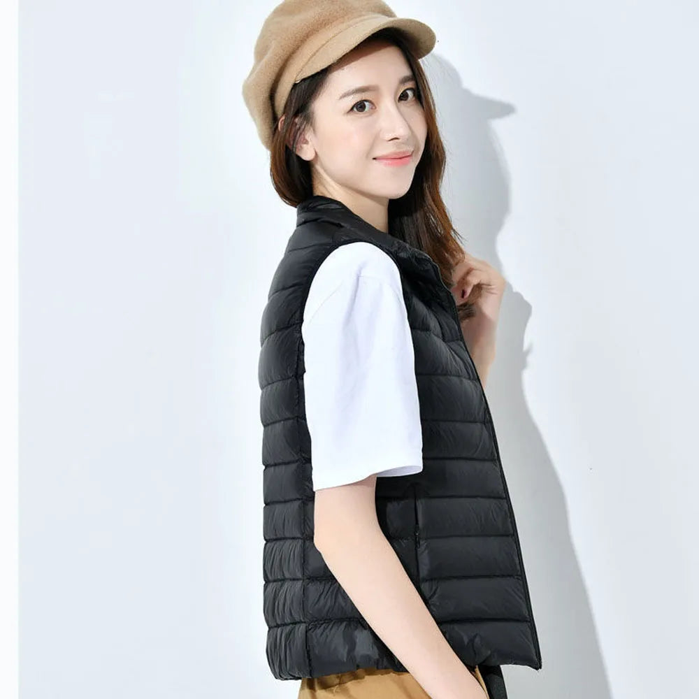 Ultra Light Down Vests Slim Sleeveless Jacket