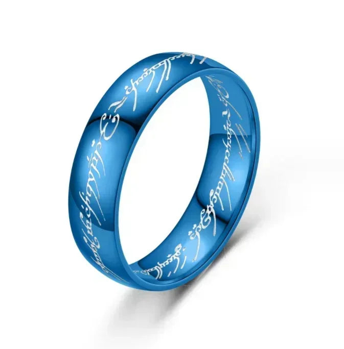 'RINGS OF POWER' 3D Carved Engraving Rings