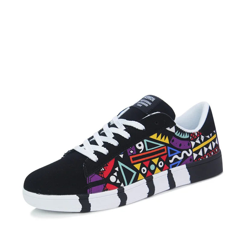 Canvas Pattern Casual Sneakers / trainers