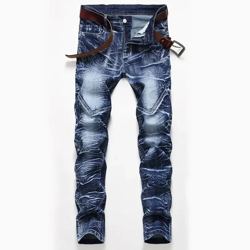 Fashion Print  Elasticity Slim Skinny Jeans