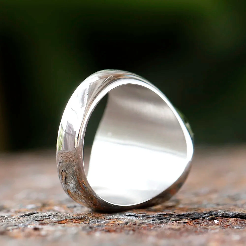 Stainless Steel 3D Lion Head Ring