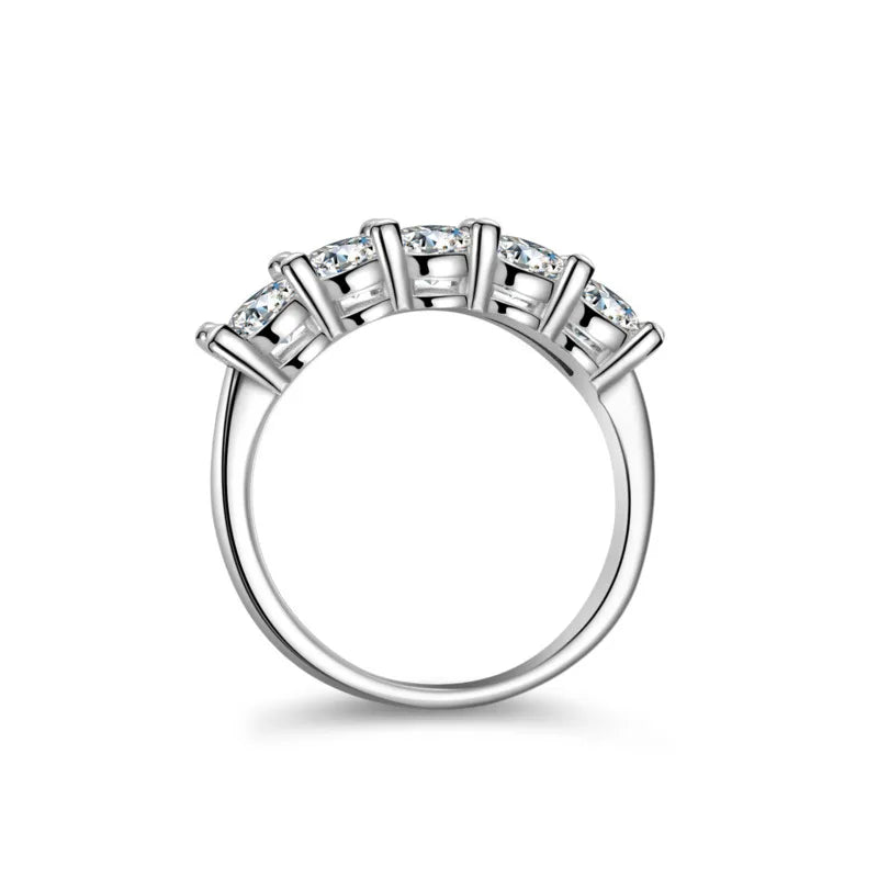 Joyce Jelly Moissanite  Wedding Band