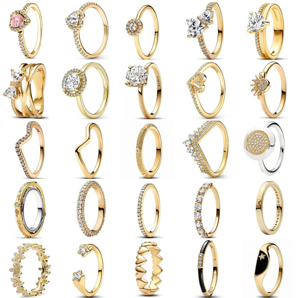 Exquisite Gold Color Series ring variety