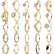 Exquisite Gold Color Series ring variety