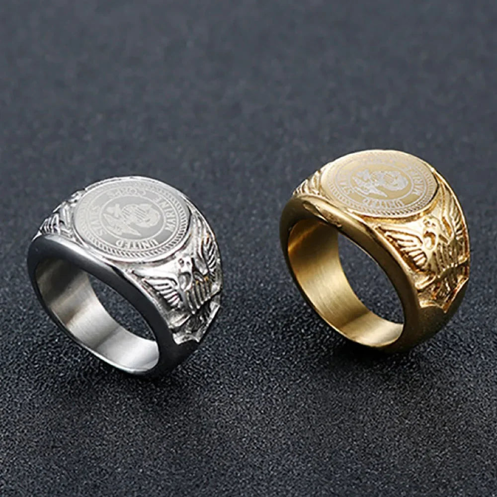 Eagle 18K Gold Plated / Stainless Steel Rings