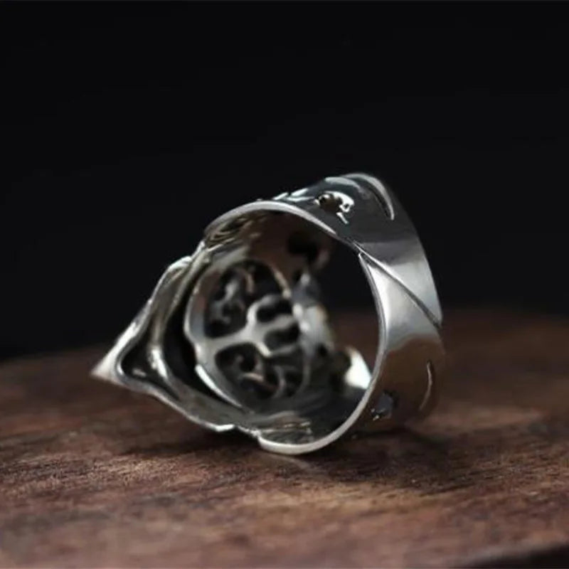Retro Prajna Mask Ring