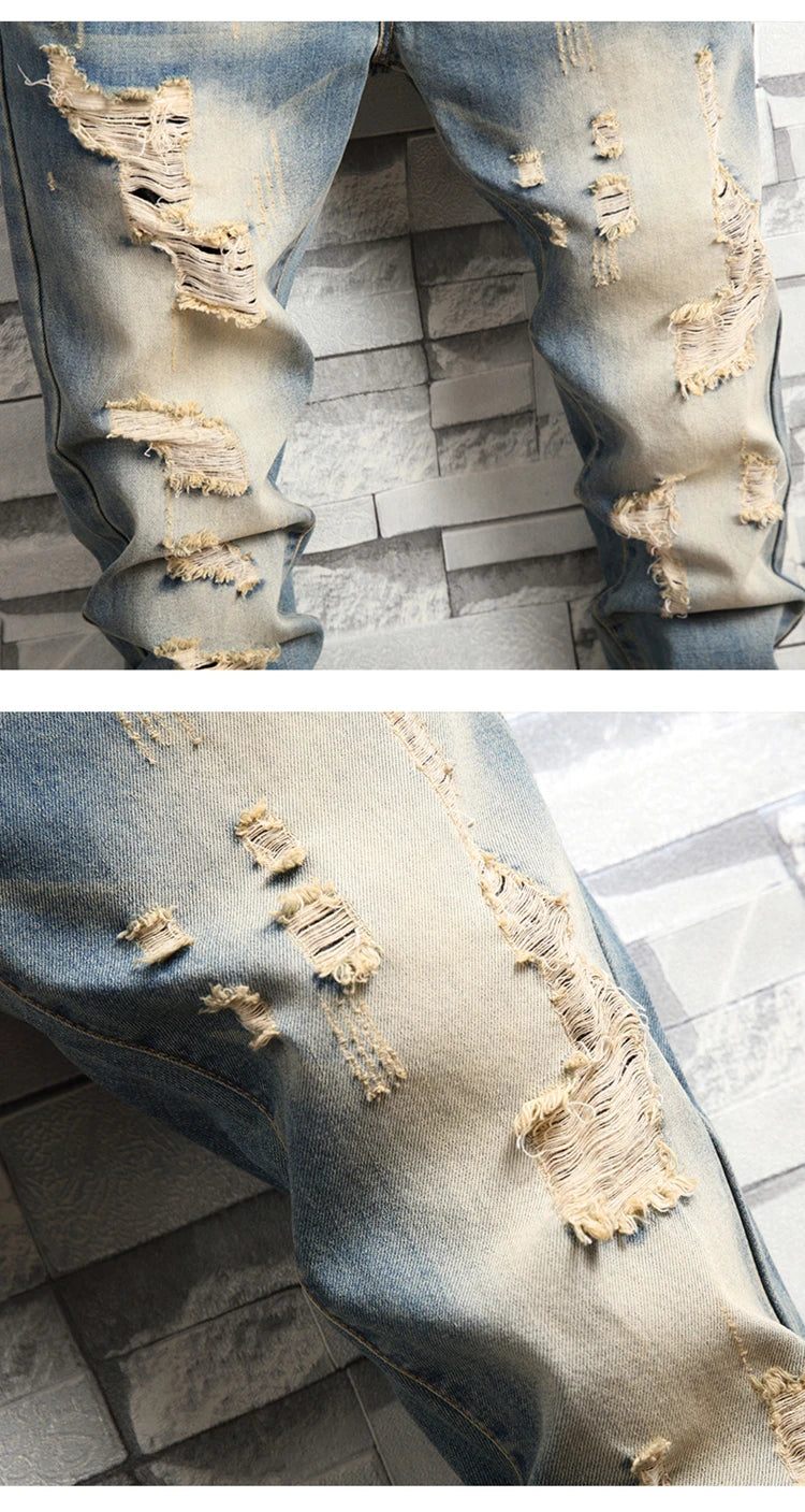 Distressed Ripped Jeans