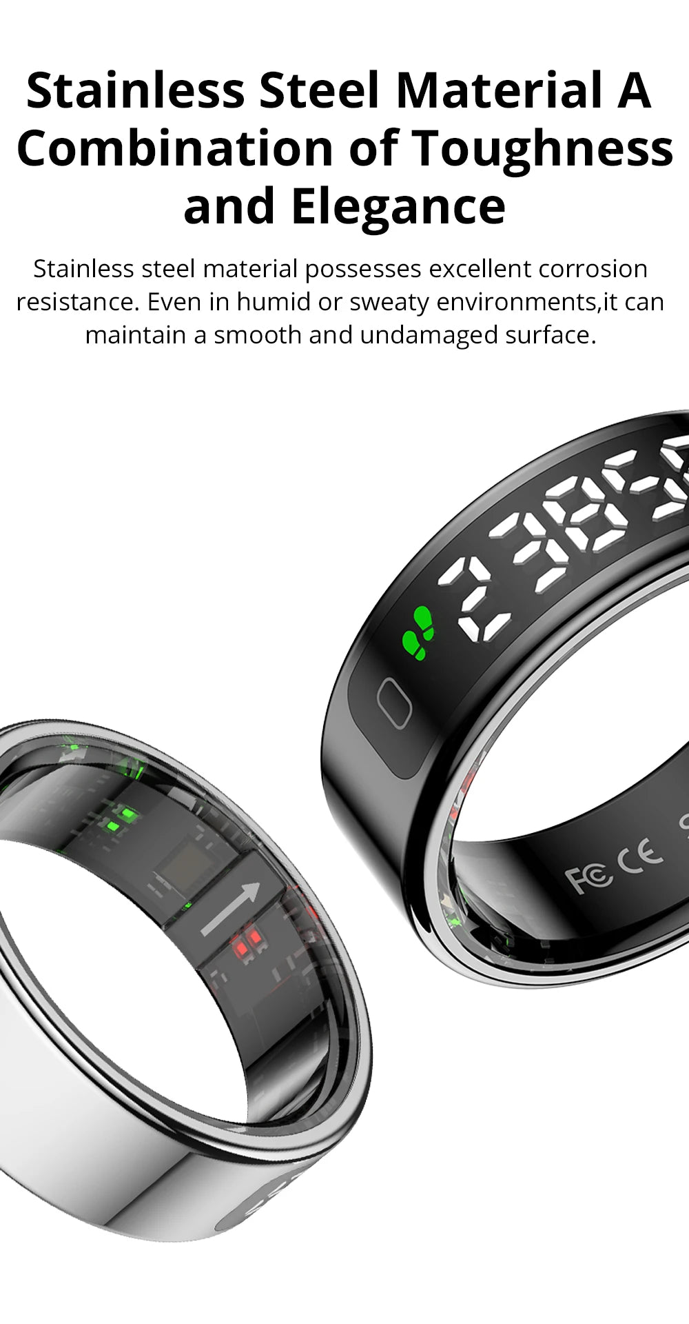 COLMI R12 Smart Ring with Display Screen and Touch