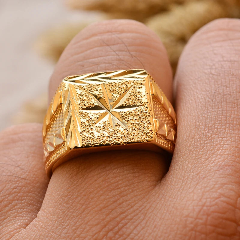 24k gold plating Dubai Middle Eastern Rings