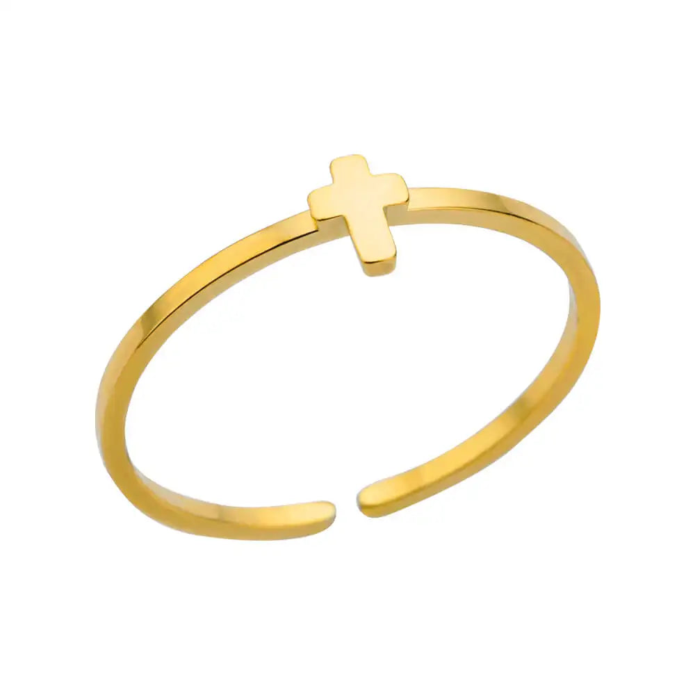 Shell Rings for Women Adjustable Gold Color