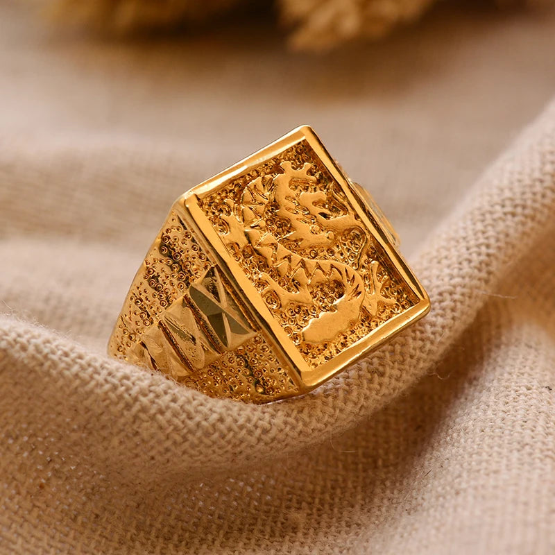 24k gold plating Dubai Middle Eastern Rings