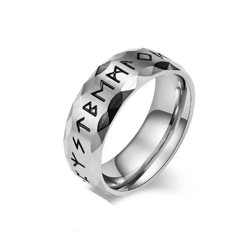 Nordic Retro Viking Rune Ring