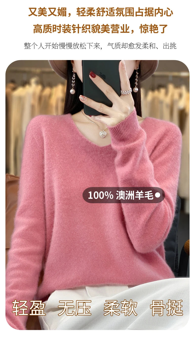 100% pure wool cashmere sweater