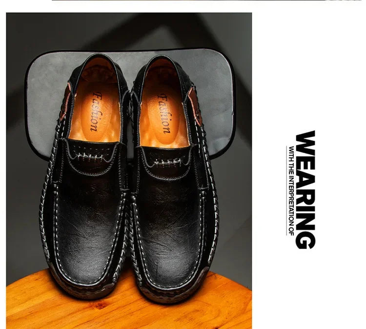 Loafers Breathable Slip on Italian  Shoes