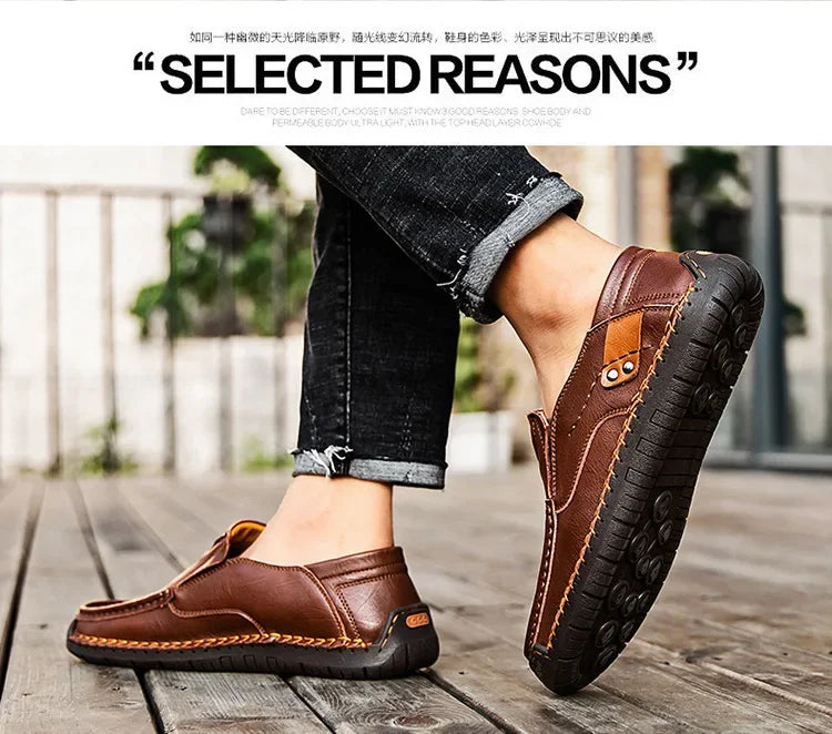 Loafers Breathable Slip on Italian  Shoes