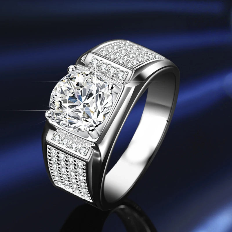 1ct D Color Moissanite Wedding Ring
