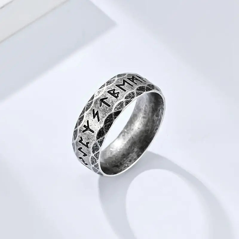 Nordic Retro Viking Rune Ring
