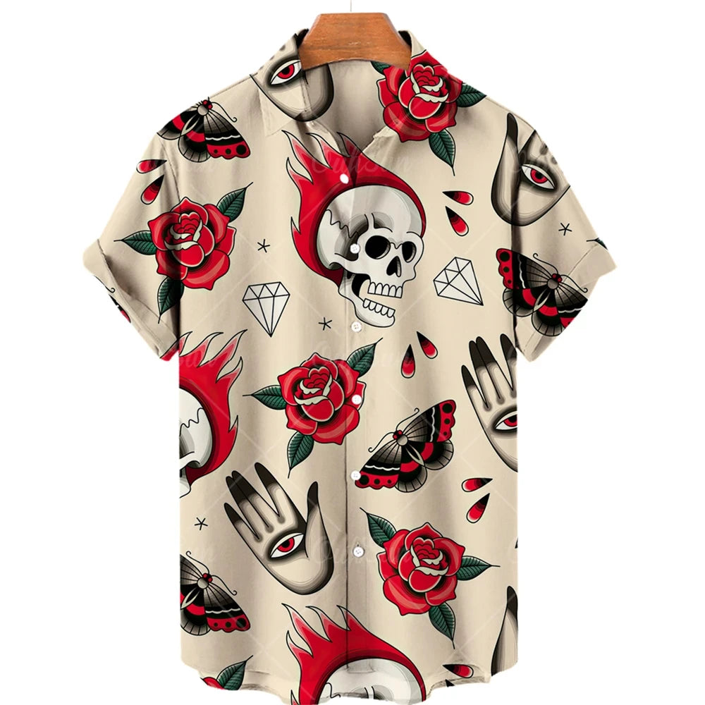 Skull 3D Printed Shirt Various Designs