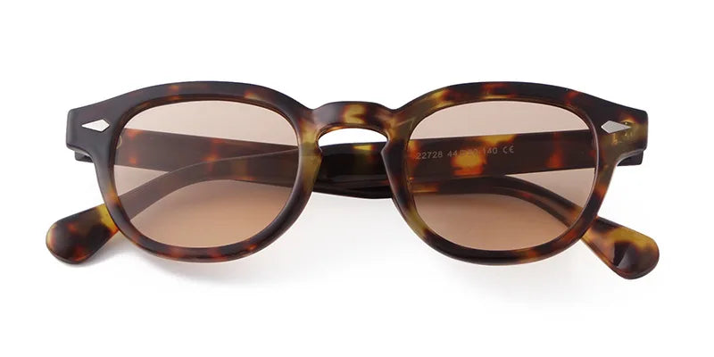 Vintage Fashion Shell Round Sunglasses