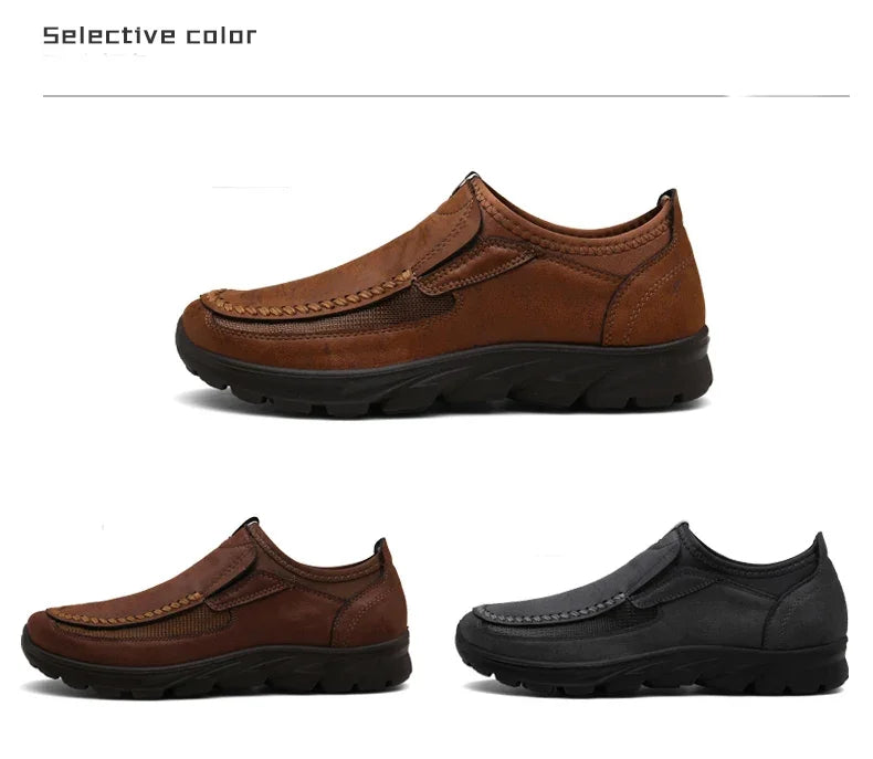 Handmade Retro Leisure Loafers Shoes