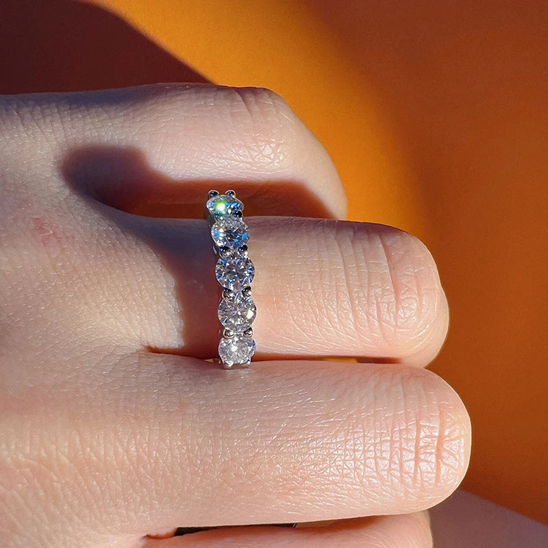 Joyce Jelly Moissanite  Wedding Band