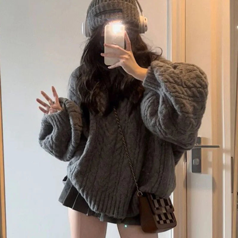 Sweater Harajuku  Knitted Pullovers