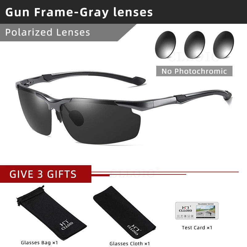 CLLOIO Aluminum Polarized Sunglasses