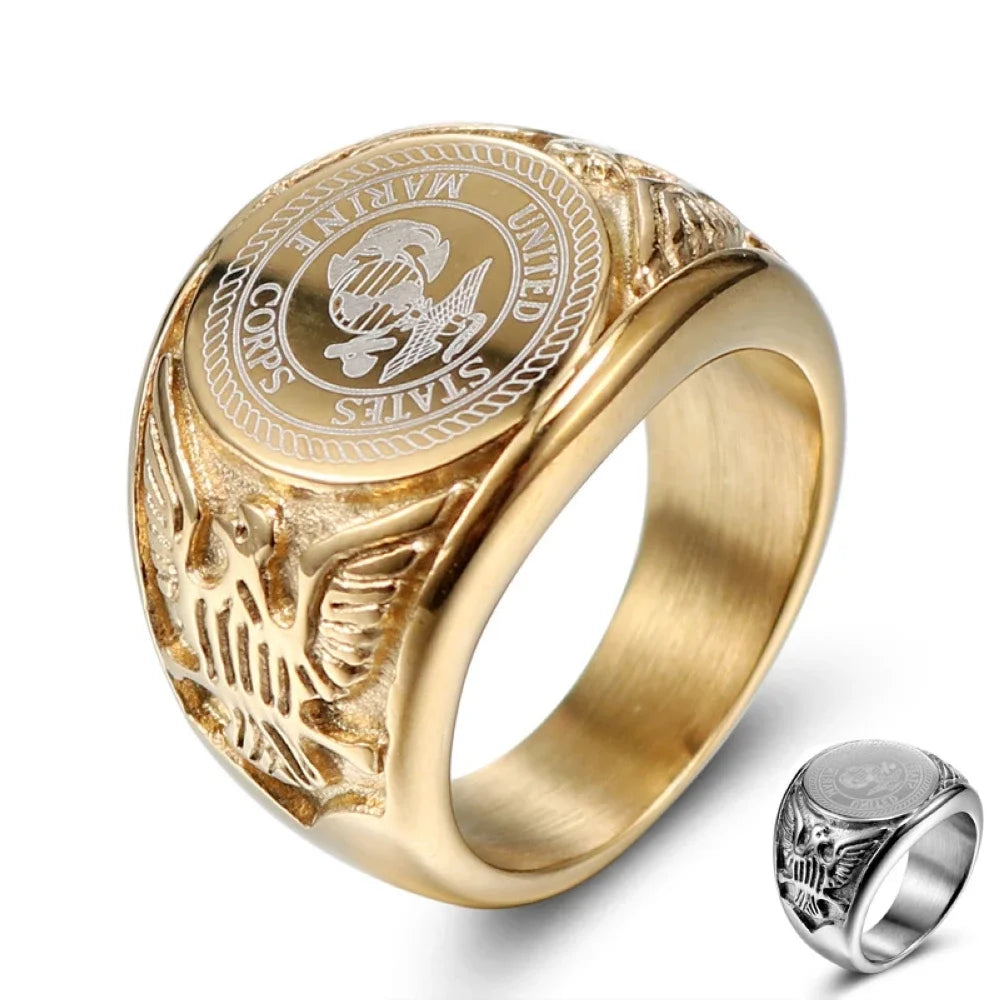 Eagle 18K Gold Plated / Stainless Steel Rings