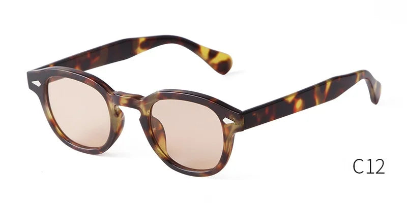Vintage Fashion Shell Round Sunglasses