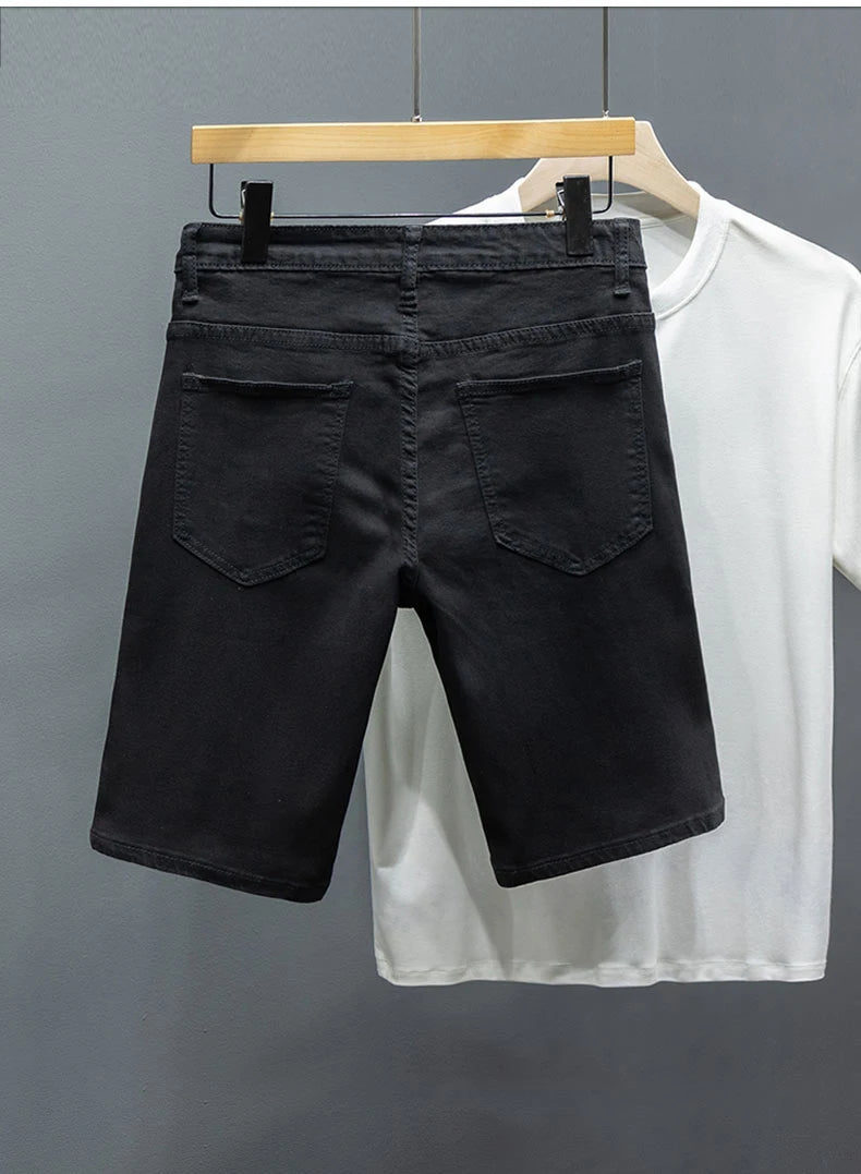 Straight Denim Shorts
