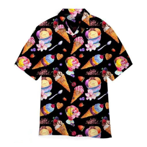 Hawaiian Ice Cream Print shirts