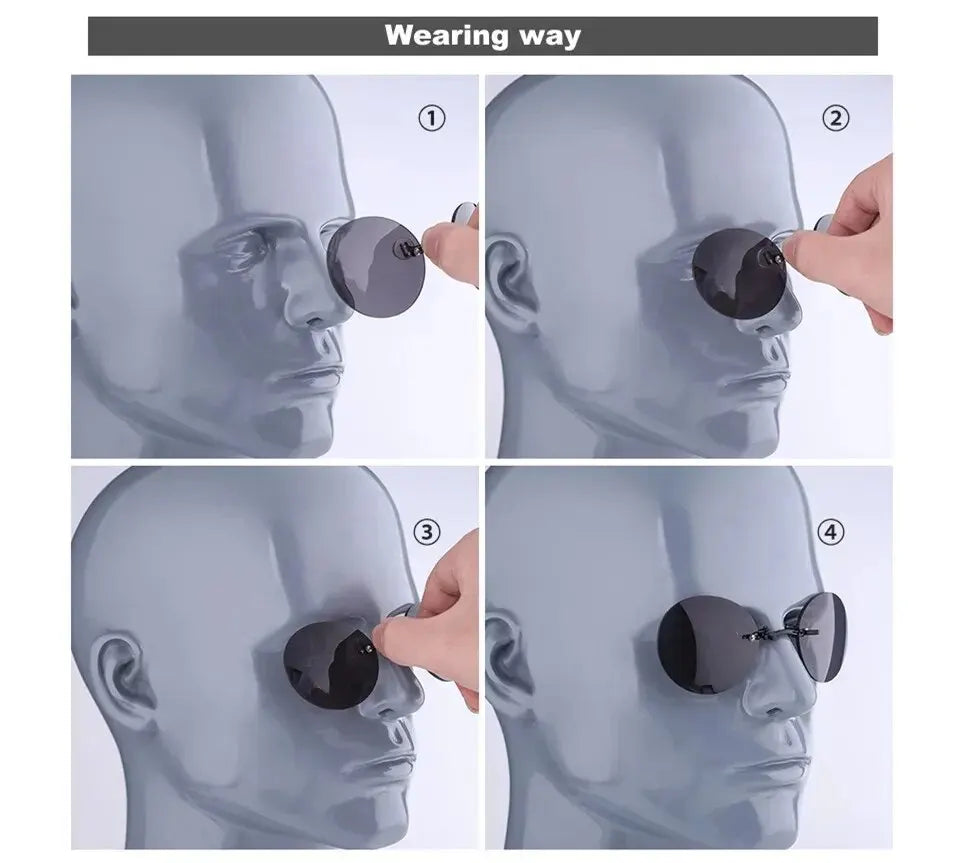 Clip On Nose Glasses  Matrix Morpheus Sunglasses