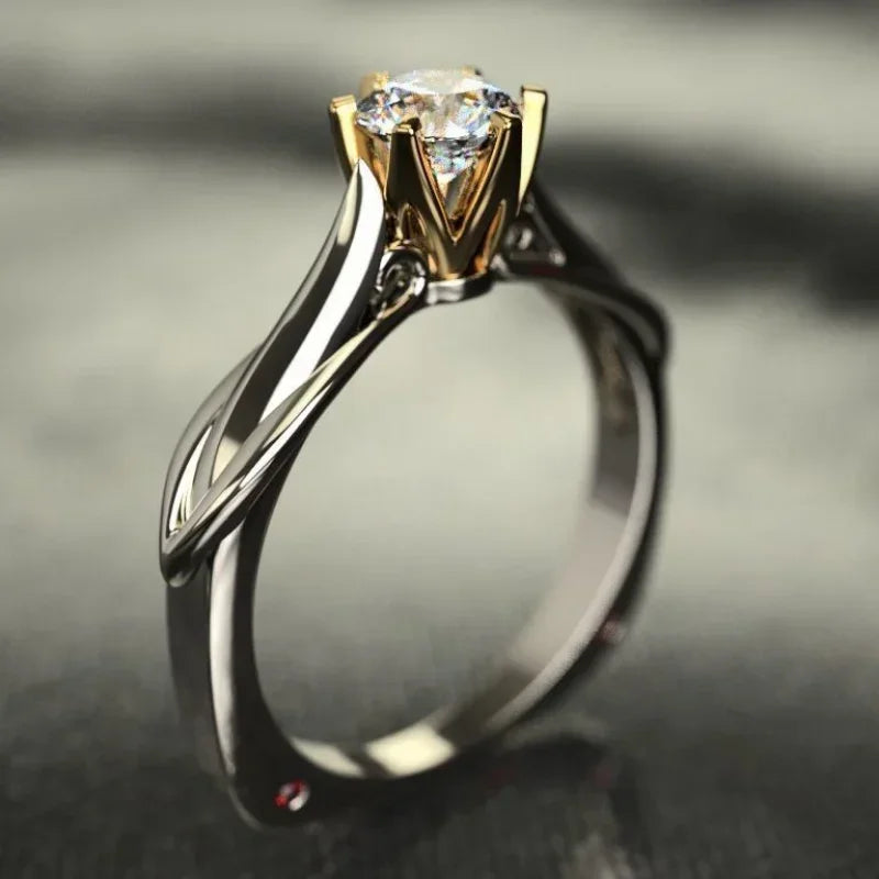 18K Gold Plated Engagement Ring