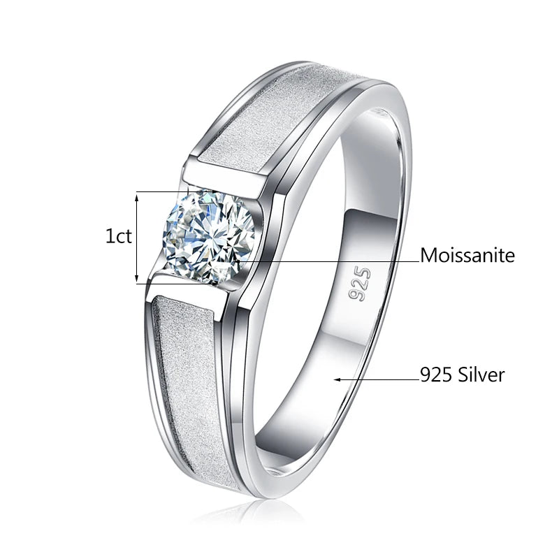 2, 1, 0.5 Carat Moissanite Rings