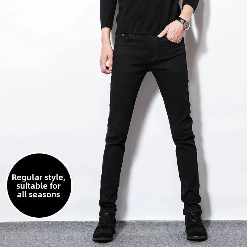 High-End Retro Stretch Denim Jeans