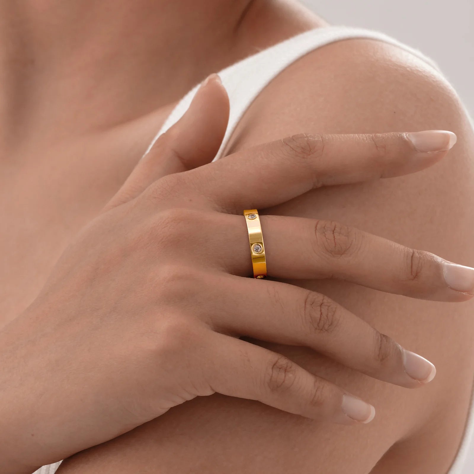 18k Gold Plated / Stainless Steel Wedding rings