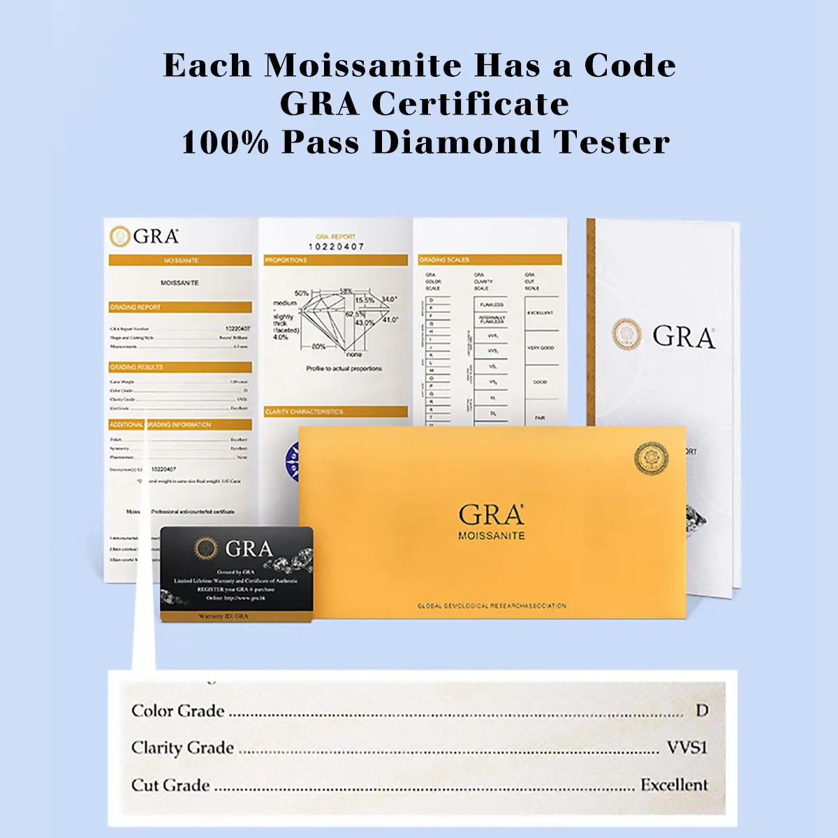 Solid 18K Gold Moissanite Engagement Ring