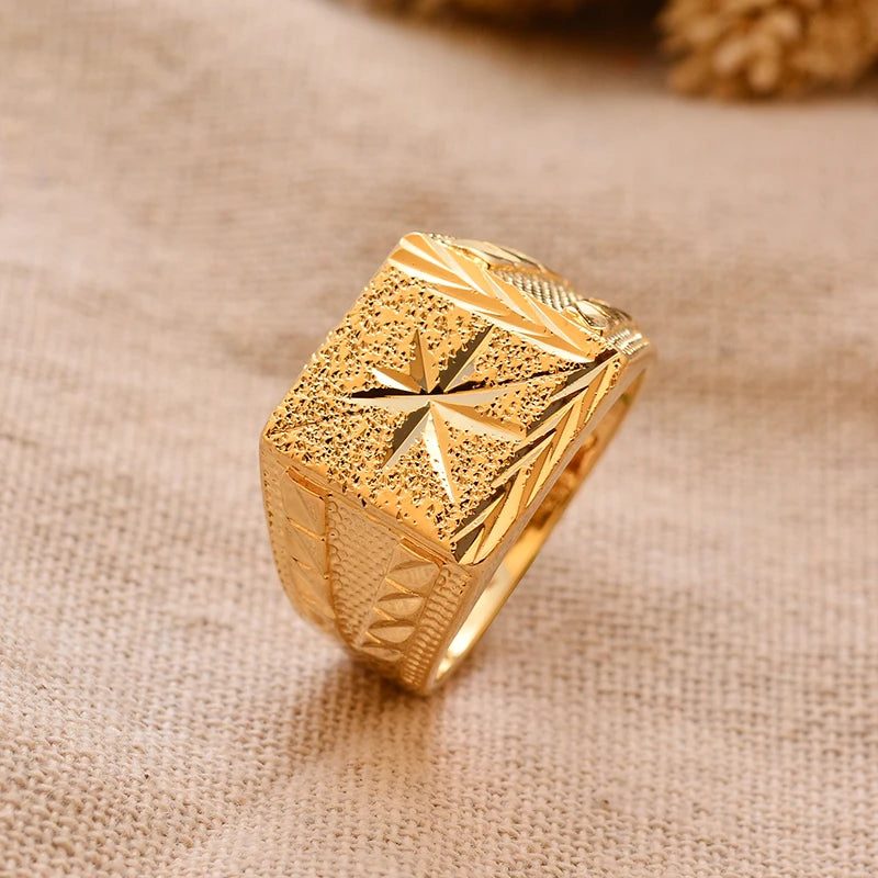 24k gold plating Dubai Middle Eastern Rings