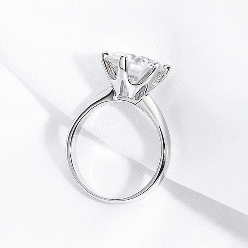 Smyoue GRA Certified 1-5CT Moissanite  Engagement Ring