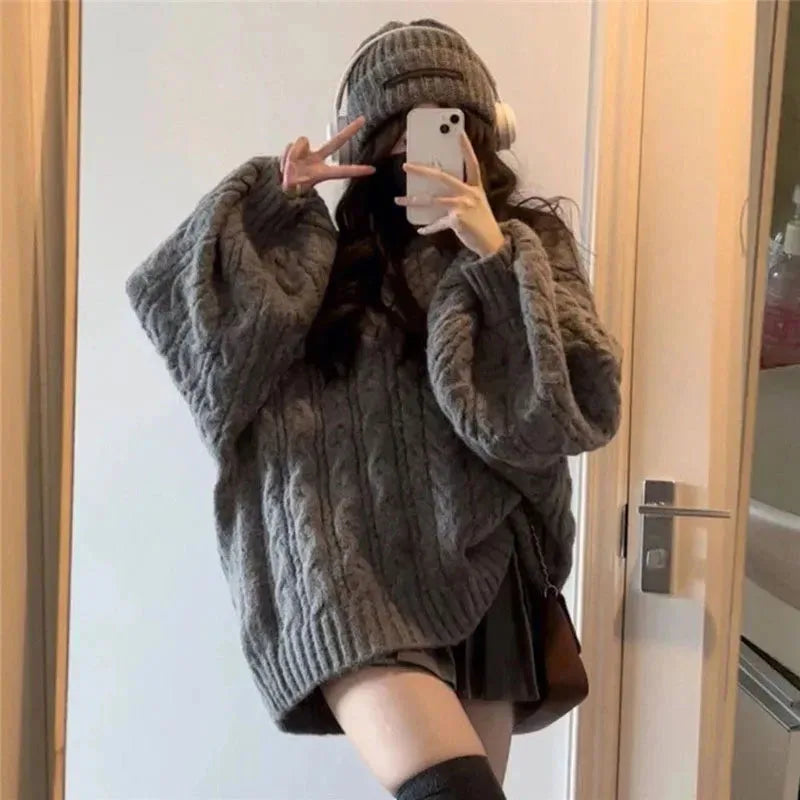 Sweater Harajuku  Knitted Pullovers
