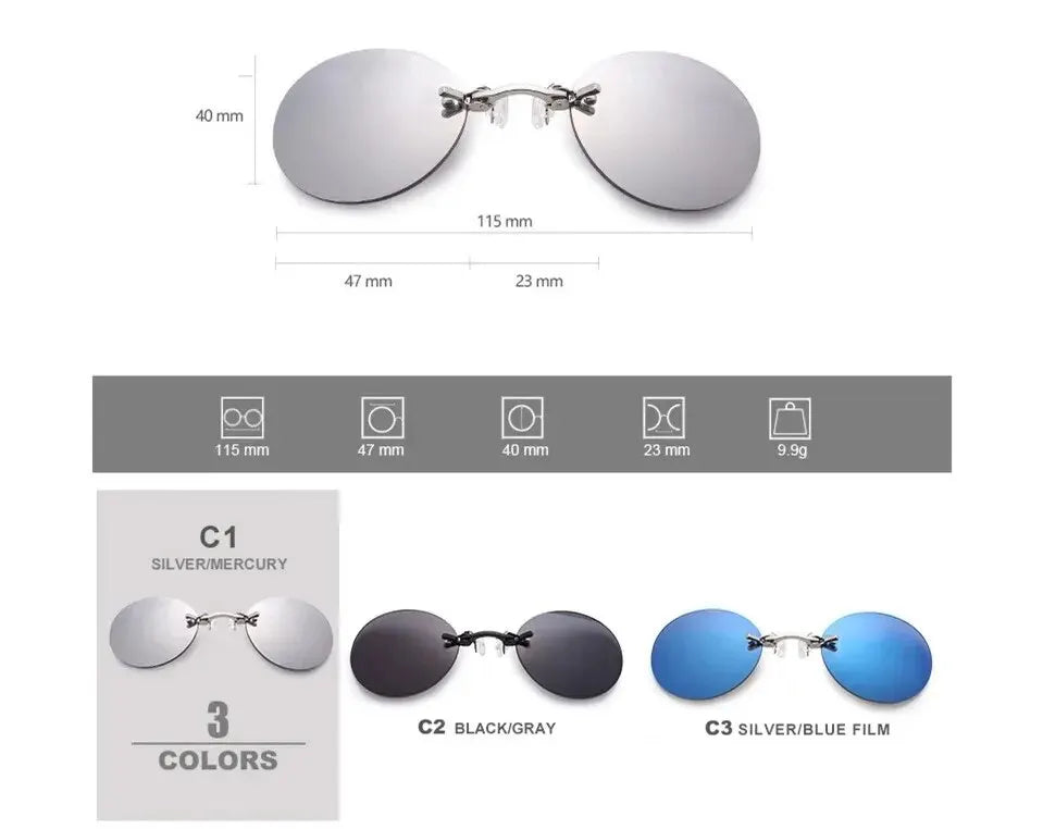 Clip On Nose Glasses  Matrix Morpheus Sunglasses