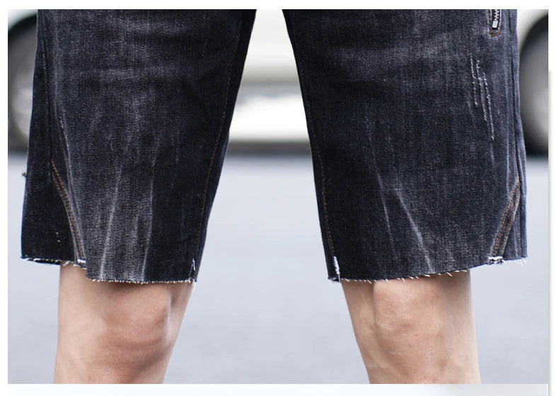 Stretch Denim Shorts