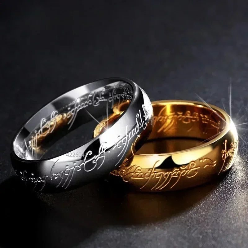 'RINGS OF POWER' 3D Carved Engraving Rings