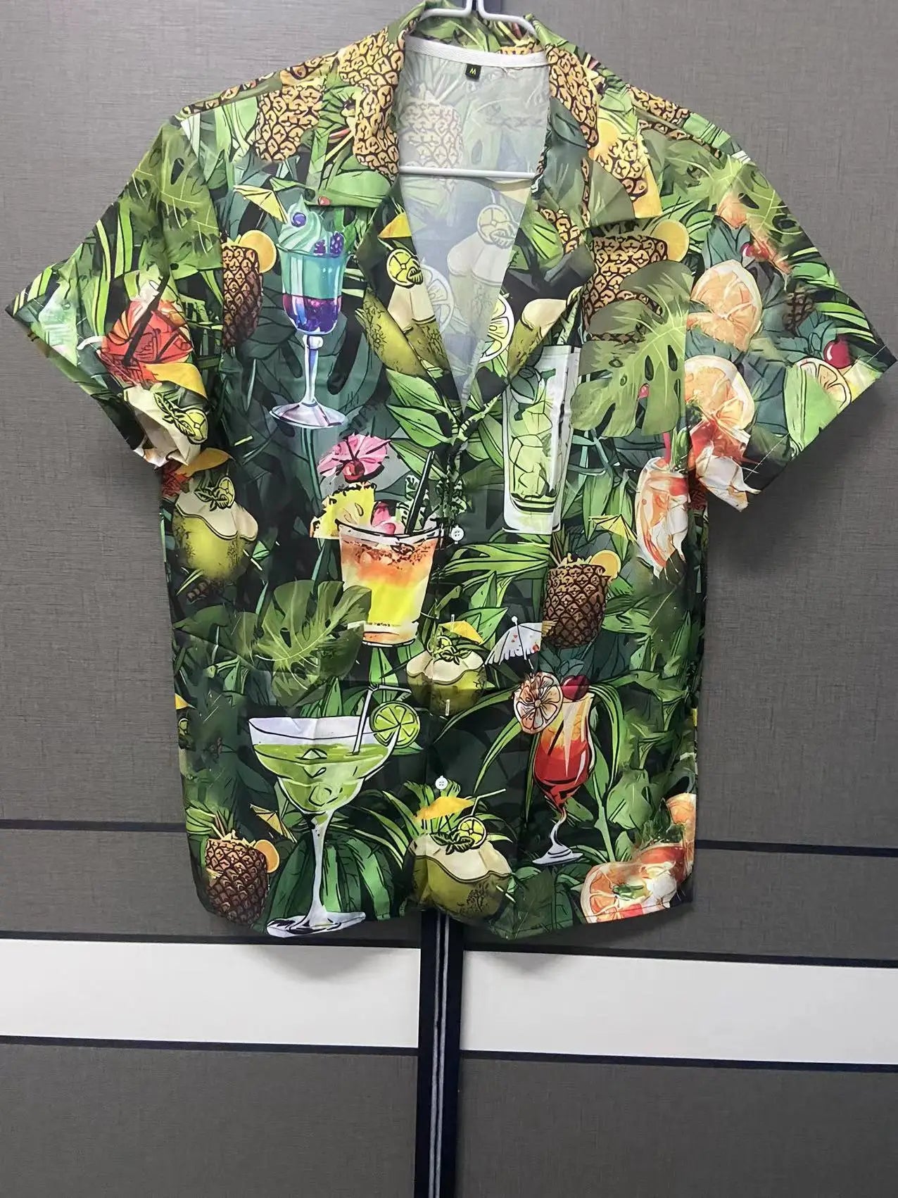3d Print Parrot Short Sleeve Cuban Shirt