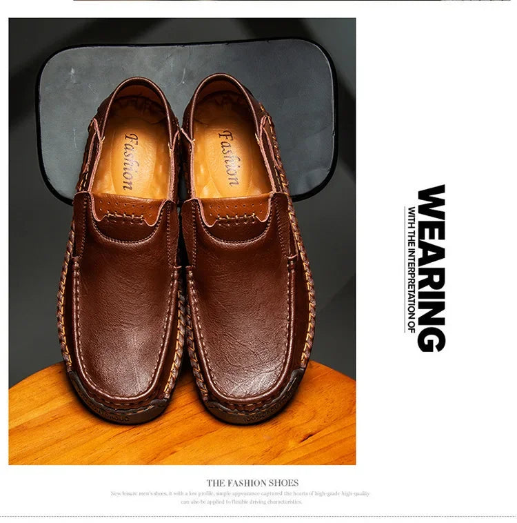 Loafers Breathable Slip on Italian  Shoes
