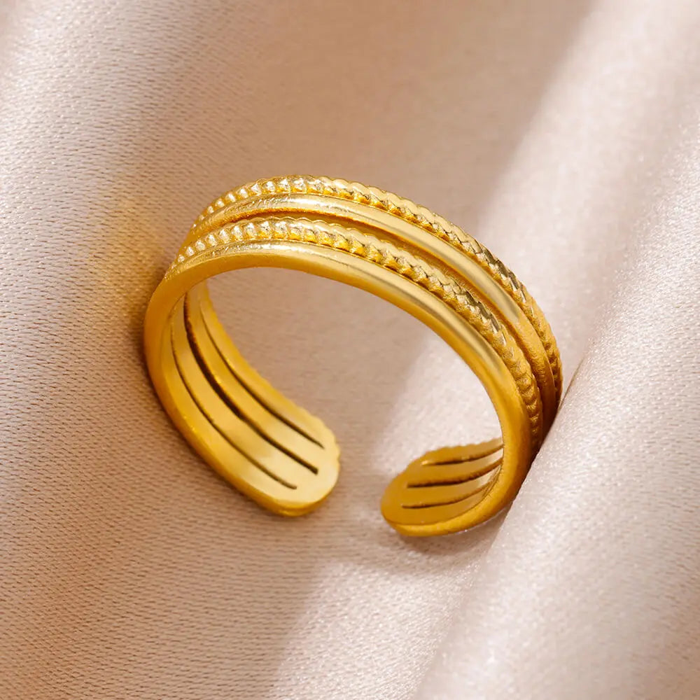 Gold Color Luxury Classic rings