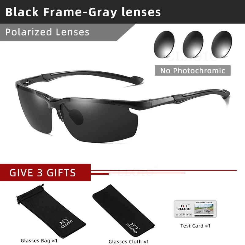 CLLOIO Aluminum Polarized Sunglasses