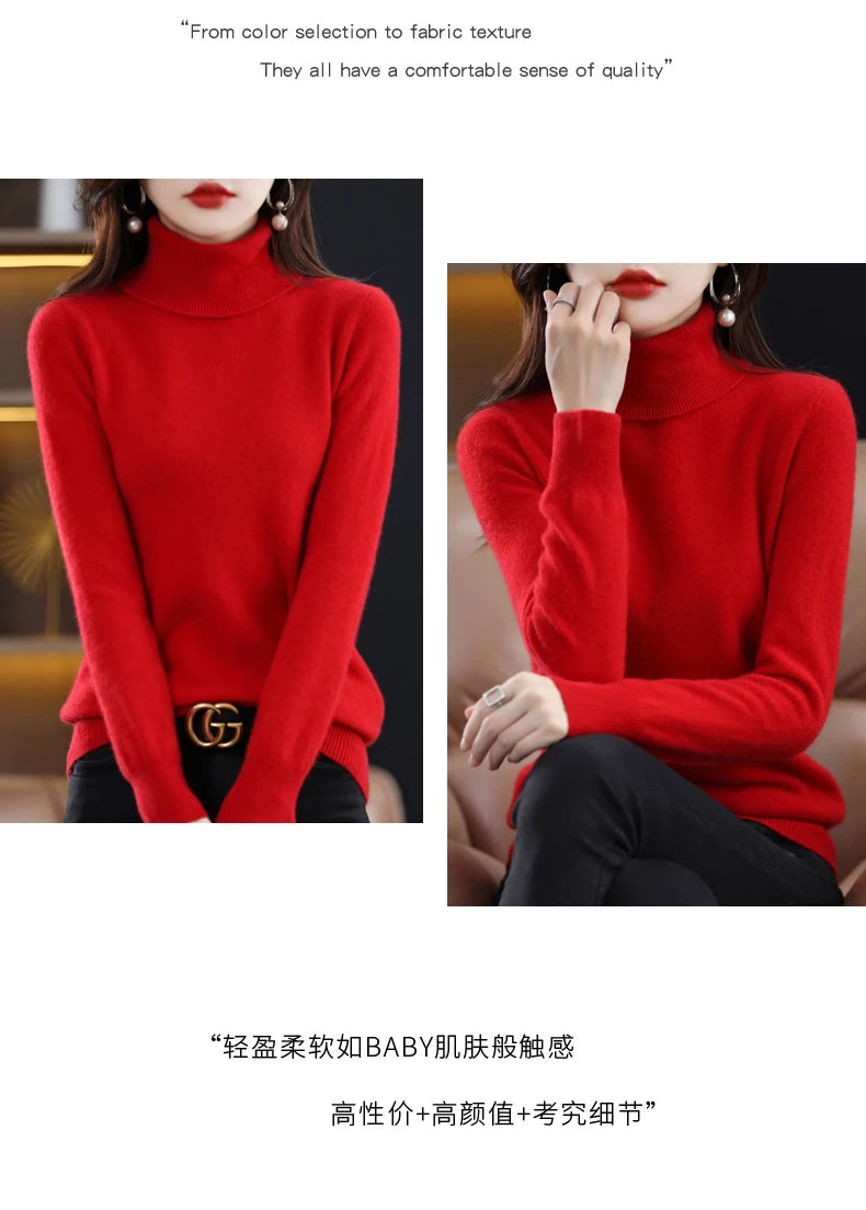 Merino Wool Cashmere Sweater / Jumper