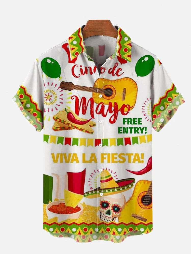 Mexican style skull pattern 3D Shirt